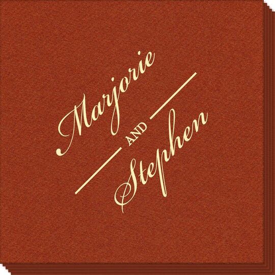 Duo Name Linen Like Napkins